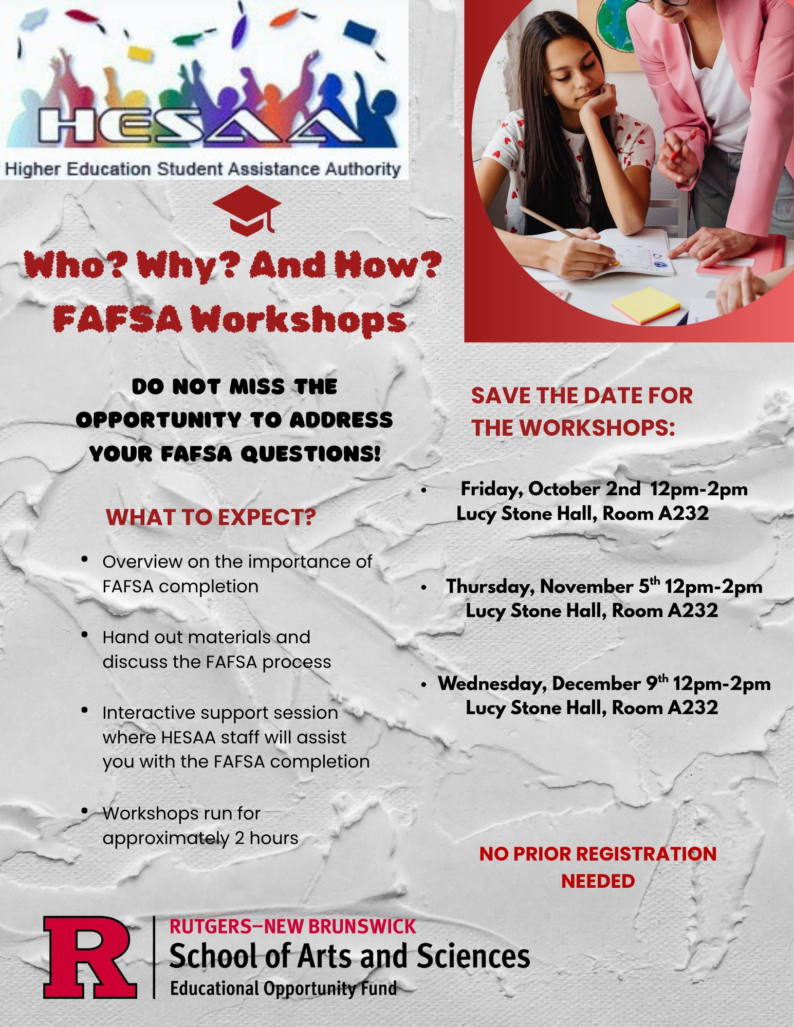 26HESAA workshop flyer fall