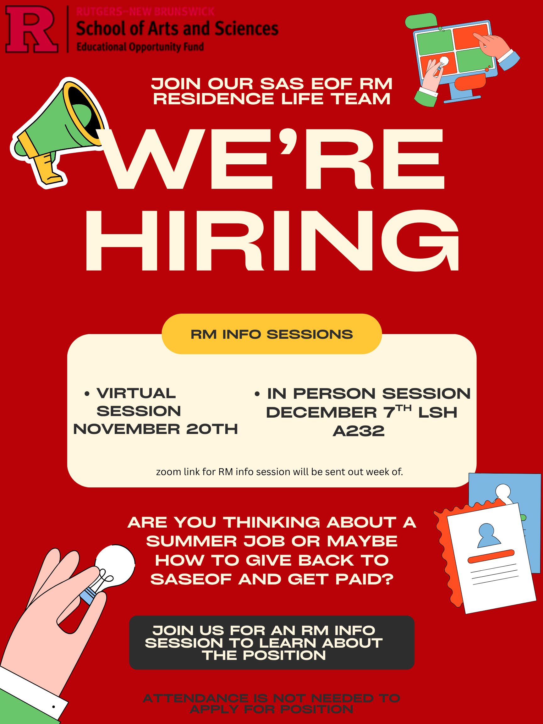 RM info session flyer